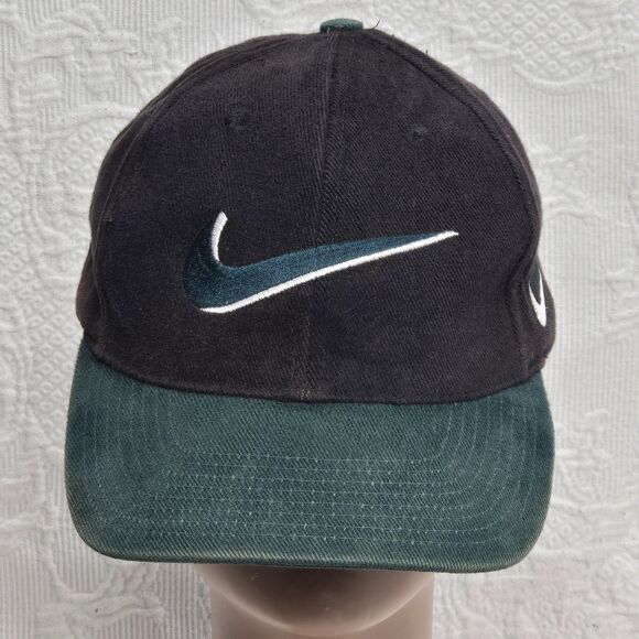 Ultra Rare 90s Embroidered Nike Jean Hat Snapback W/Swoosh Vintage Basketball